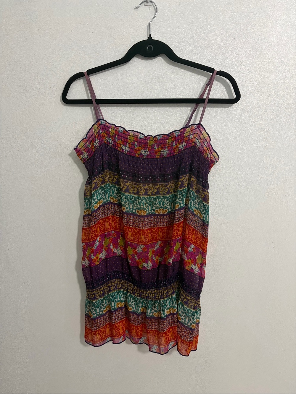 Colorful Boho Flowy Floral Top